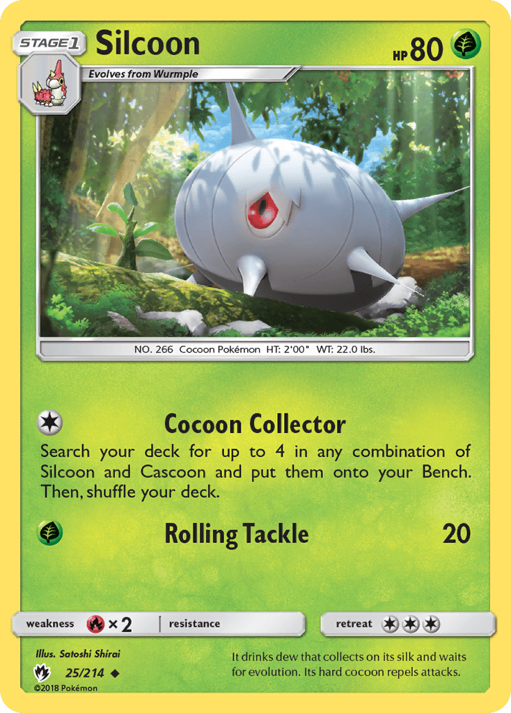 Silcoon (25/214) [Sun & Moon: Lost Thunder] Pokemon Single Pokémon  | Multizone: Comics And Games