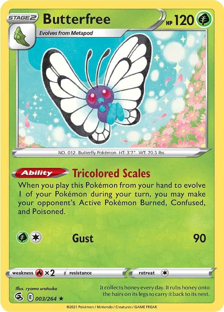 Butterfree (003/264) [Sword & Shield: Fusion Strike] Pokemon Single Pokémon  | Multizone: Comics And Games