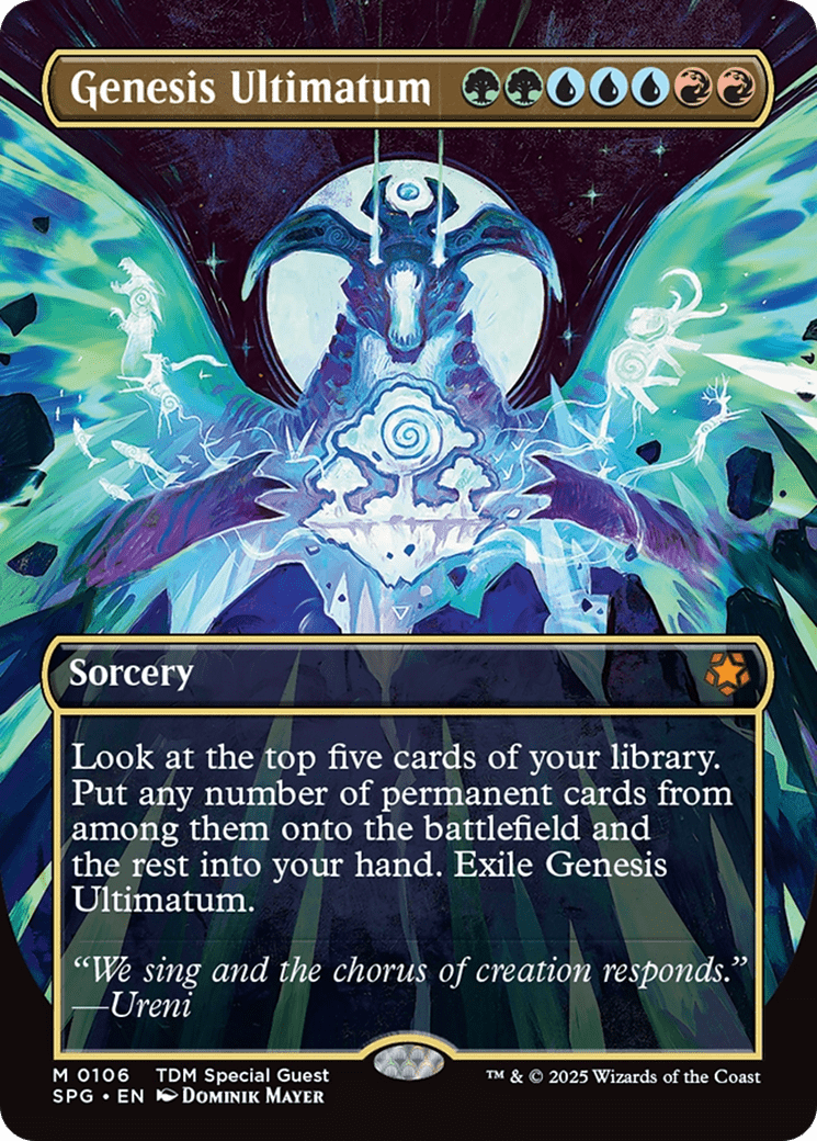 Genesis Ultimatum (Borderless) [Tarkir: Dragonstorm Special Guests] MTG Single Magic: The Gathering  | Multizone: Comics And Games
