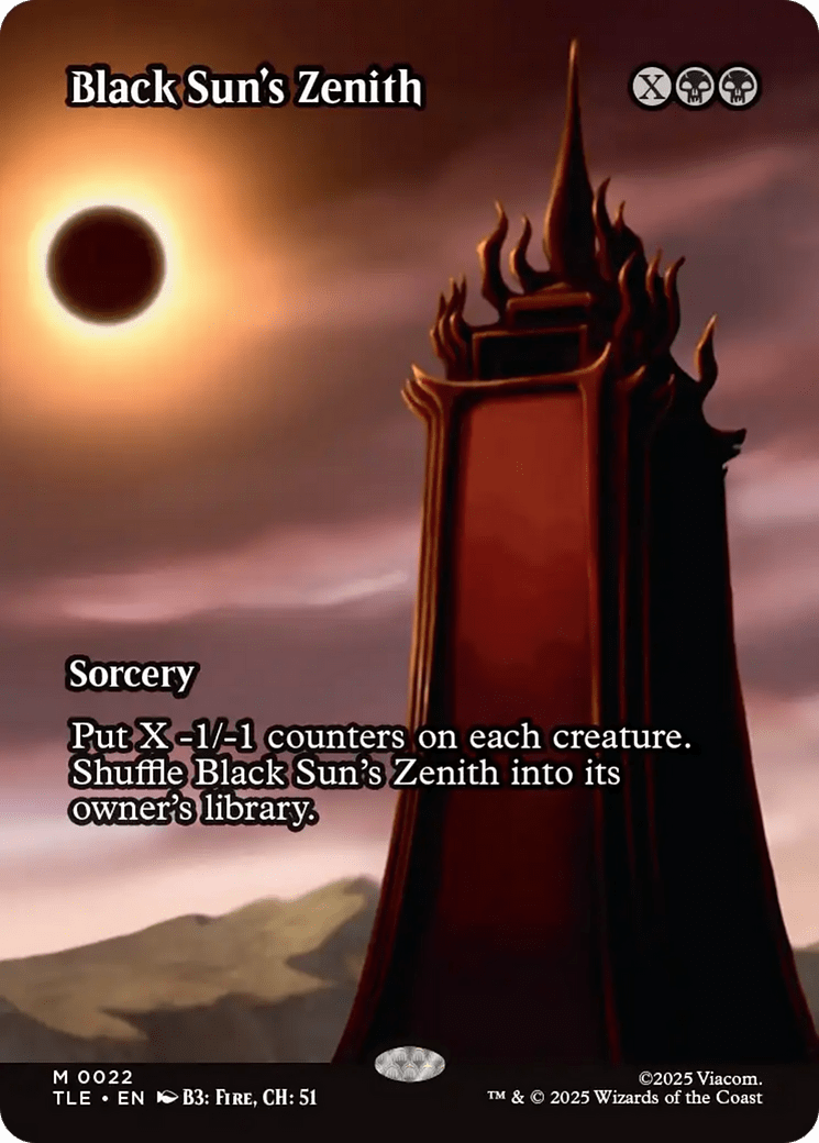 Black Sun's Zenith (Borderless) [Avatar: The Last Airbender: Eternal-Legal] MTG Single Magic: The Gathering  | Multizone: Comics And Games