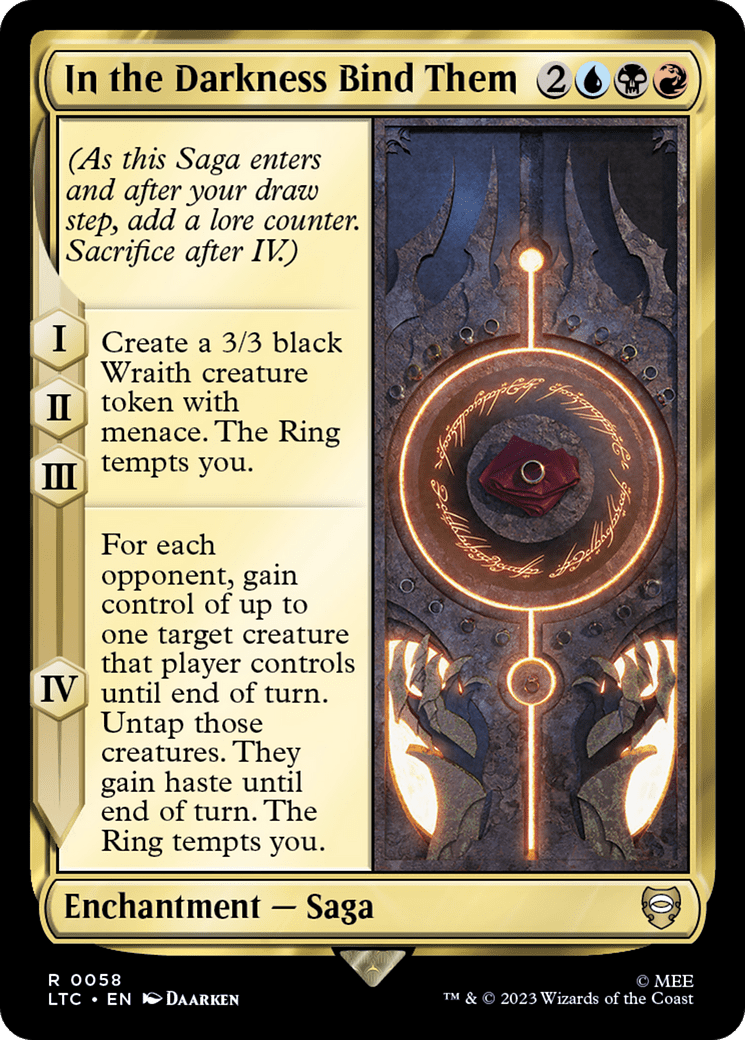 In the Darkness Bind Them [The Lord of the Rings: Tales of Middle-Earth Commander] MTG Single Magic: The Gathering  | Multizone: Comics And Games