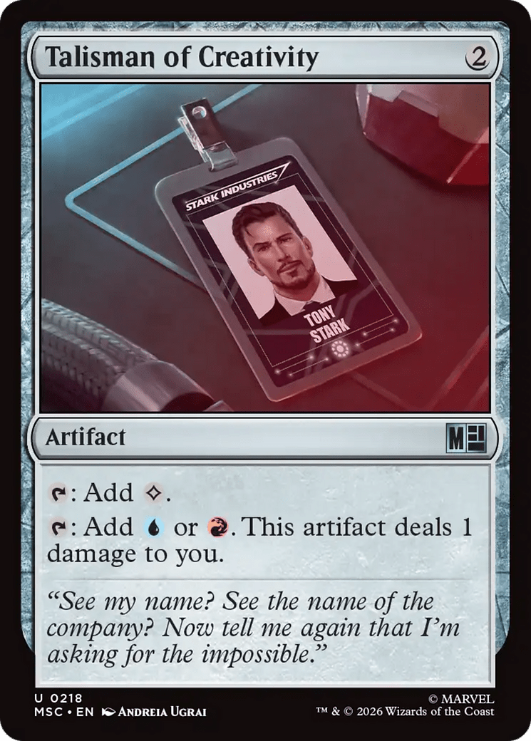 Talisman of Creativity [Marvel Super Heroes Commander] MTG Single Magic: The Gathering  | Multizone: Comics And Games