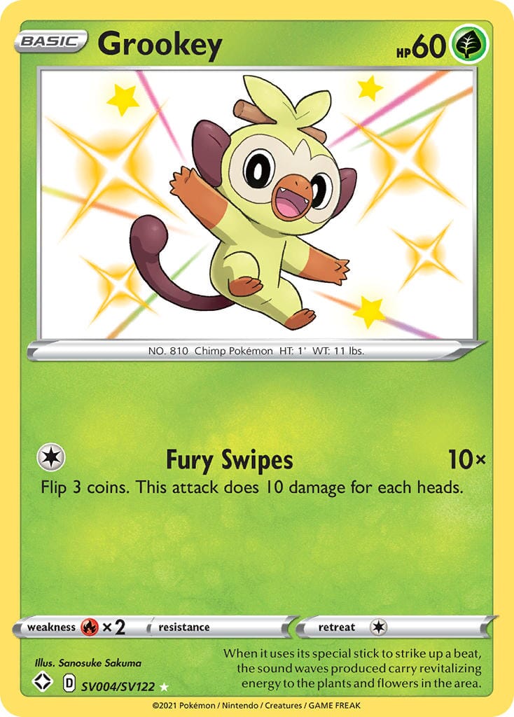 Grookey (SV004/SV122) [Sword & Shield: Shining Fates] Pokemon Single Pokémon  | Multizone: Comics And Games
