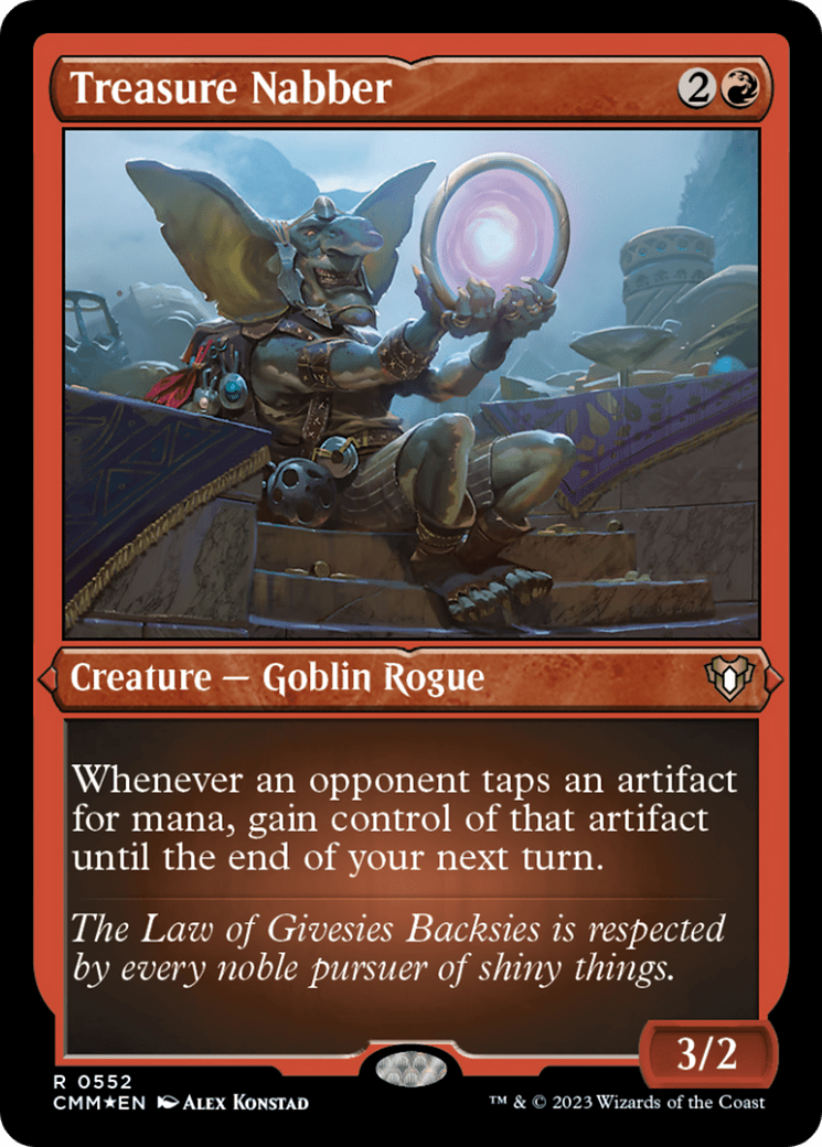 Treasure Nabber (Foil Etched) [Commander Masters] MTG Single Magic: The Gathering  | Multizone: Comics And Games