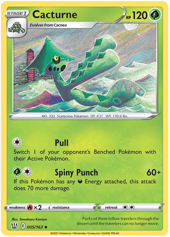 Cacturne (005/163) [Sword & Shield: Battle Styles] Pokemon Single Pokémon  | Multizone: Comics And Games