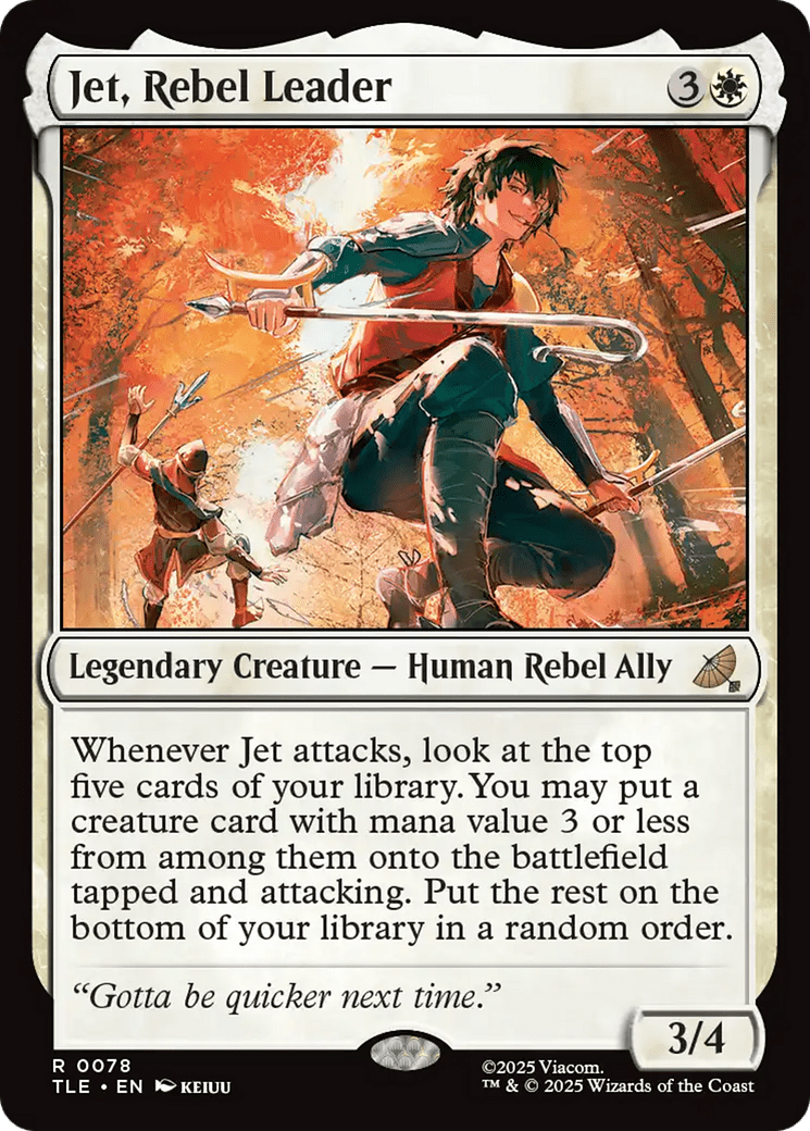 Jet, Rebel Leader [Avatar: The Last Airbender: Eternal-Legal] MTG Single Magic: The Gathering  | Multizone: Comics And Games