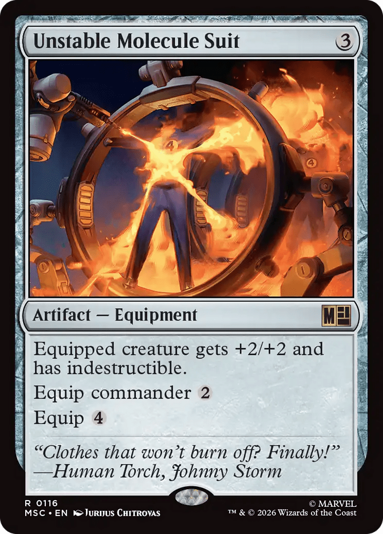 Unstable Molecule Suit [Marvel Super Heroes Commander] MTG Single Magic: The Gathering  | Multizone: Comics And Games