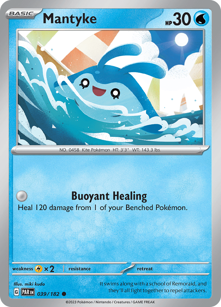 Mantyke (039/182) [Scarlet & Violet: Paradox Rift] Pokemon Single Pokémon  | Multizone: Comics And Games