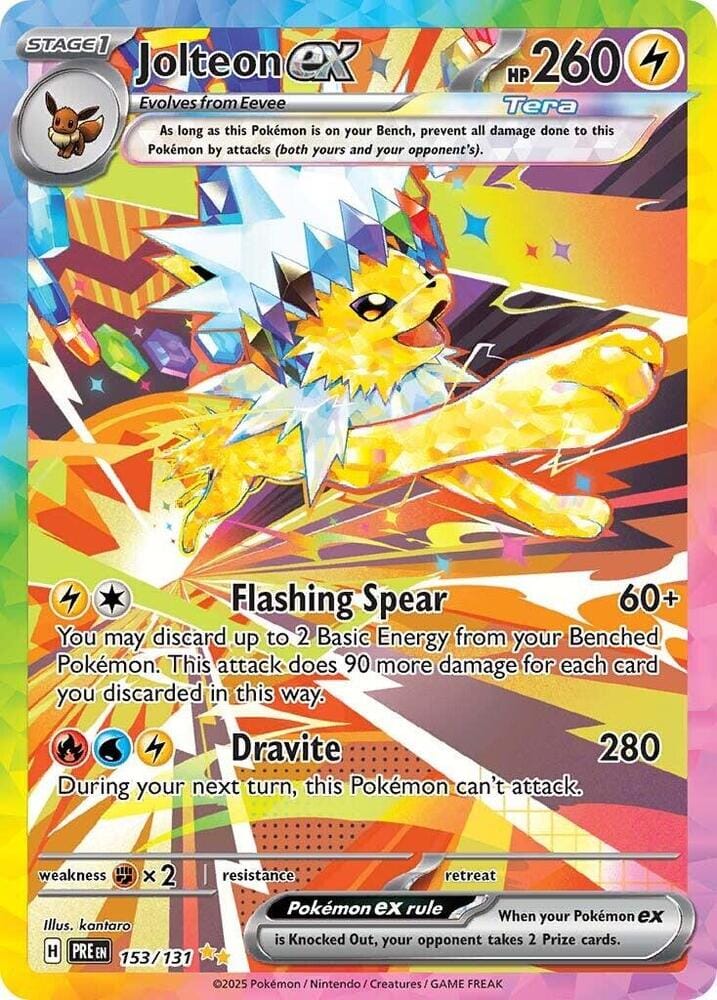 Jolteon ex (153/131) [Scarlet & Violet: Prismatic Evolutions] Pokemon Single Pokémon  | Multizone: Comics And Games