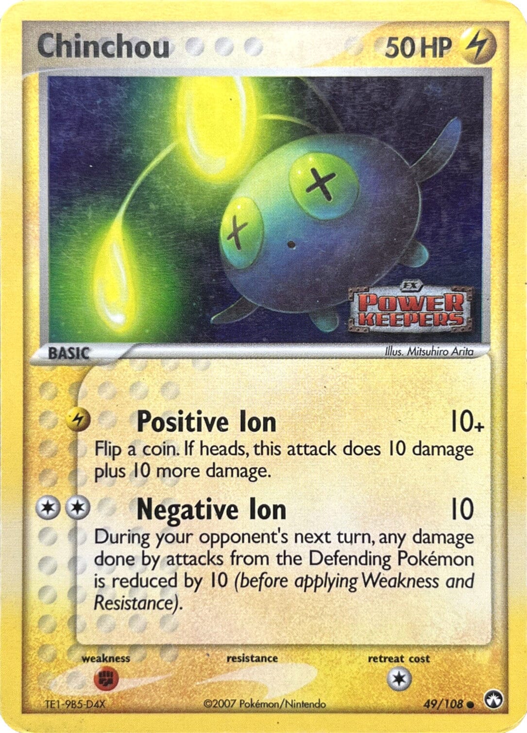Chinchou (49/108) (Stamped) [EX: Power Keepers] Pokemon Single Pokémon  | Multizone: Comics And Games