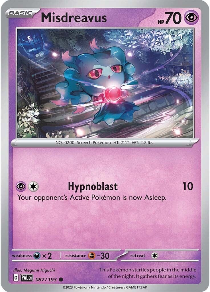 Misdreavus (087/193) [Scarlet & Violet: Paldea Evolved] Pokemon Single Pokémon  | Multizone: Comics And Games