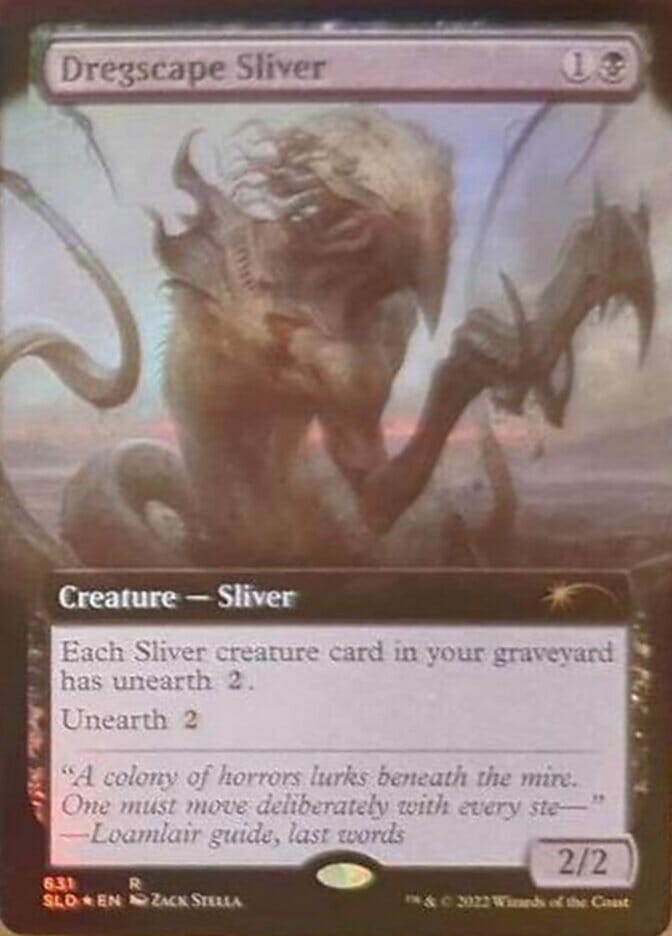 Dregscape Sliver (Extended Art) [Secret Lair Drop Promos] MTG Single Magic: The Gathering  | Multizone: Comics And Games