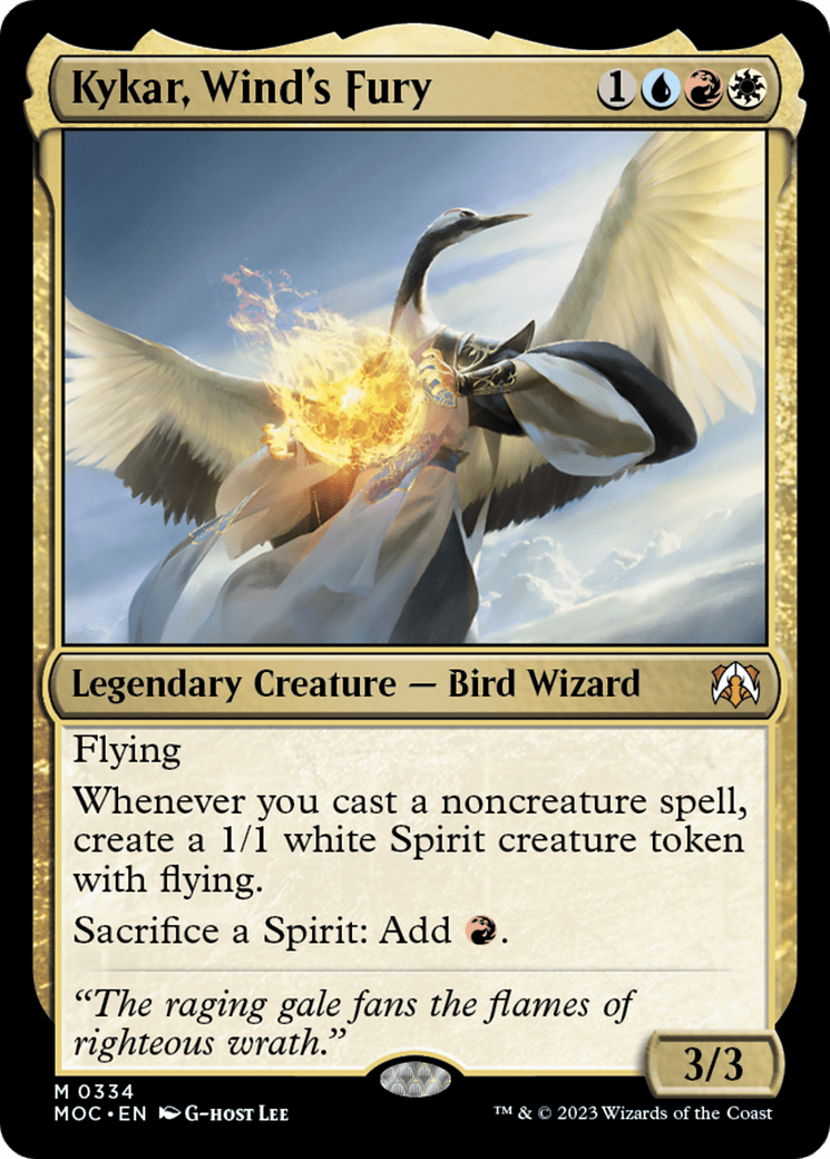 Kykar, Wind's Fury [March of the Machine Commander] MTG Single Magic: The Gathering  | Multizone: Comics And Games