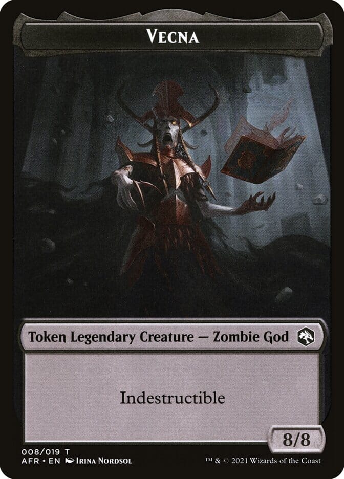 Devil // Vecna Double-Sided Token [Dungeons & Dragons: Adventures in the Forgotten Realms Tokens] MTG Single Magic: The Gathering  | Multizone: Comics And Games
