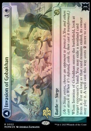 Invasion of Gobakhan // Lightshield Array [March of the Machine Prerelease Promos] MTG Single Magic: The Gathering  | Multizone: Comics And Games
