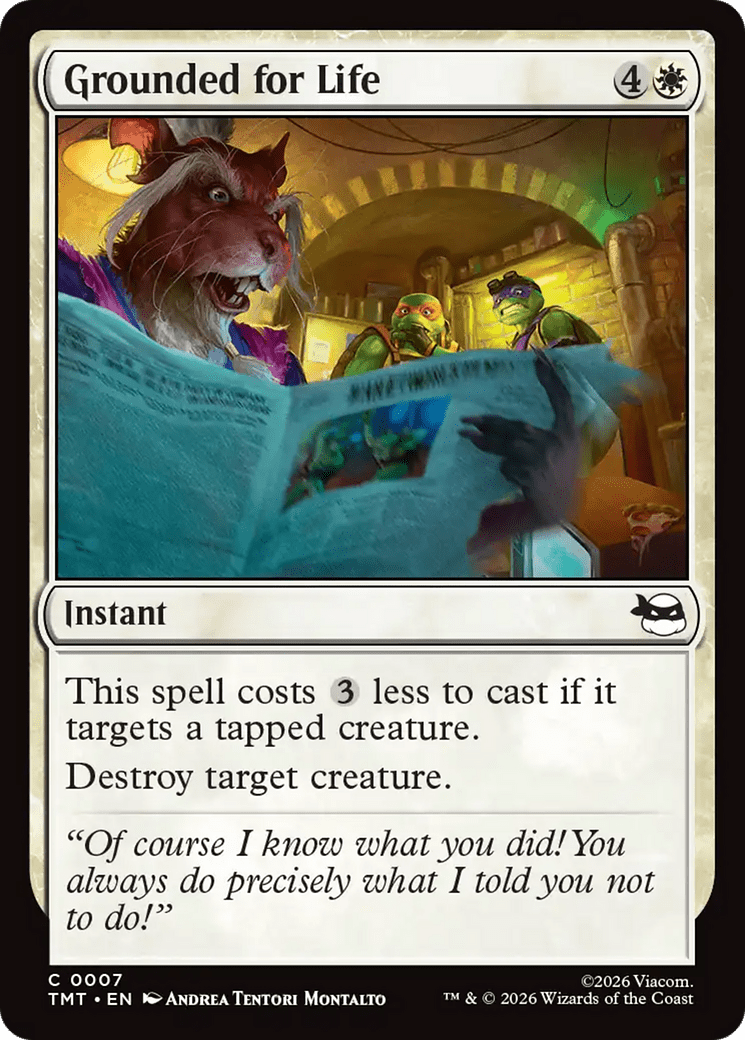 Grounded for Life [Teenage Mutant Ninja Turtles] MTG Single Magic: The Gathering  | Multizone: Comics And Games