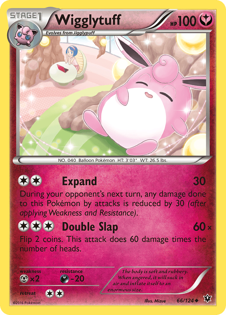 Wigglytuff (66/124) [XY: Fates Collide] Pokemon Single Pokémon  | Multizone: Comics And Games