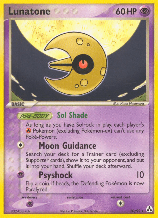 Lunatone (20/92) [EX: Legend Maker] Pokemon Single Pokémon  | Multizone: Comics And Games