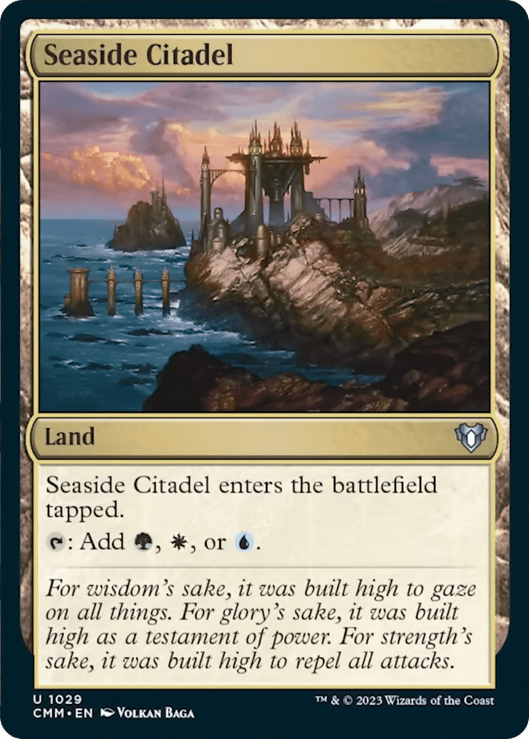 Seaside Citadel [Commander Masters] MTG Single Magic: The Gathering  | Multizone: Comics And Games