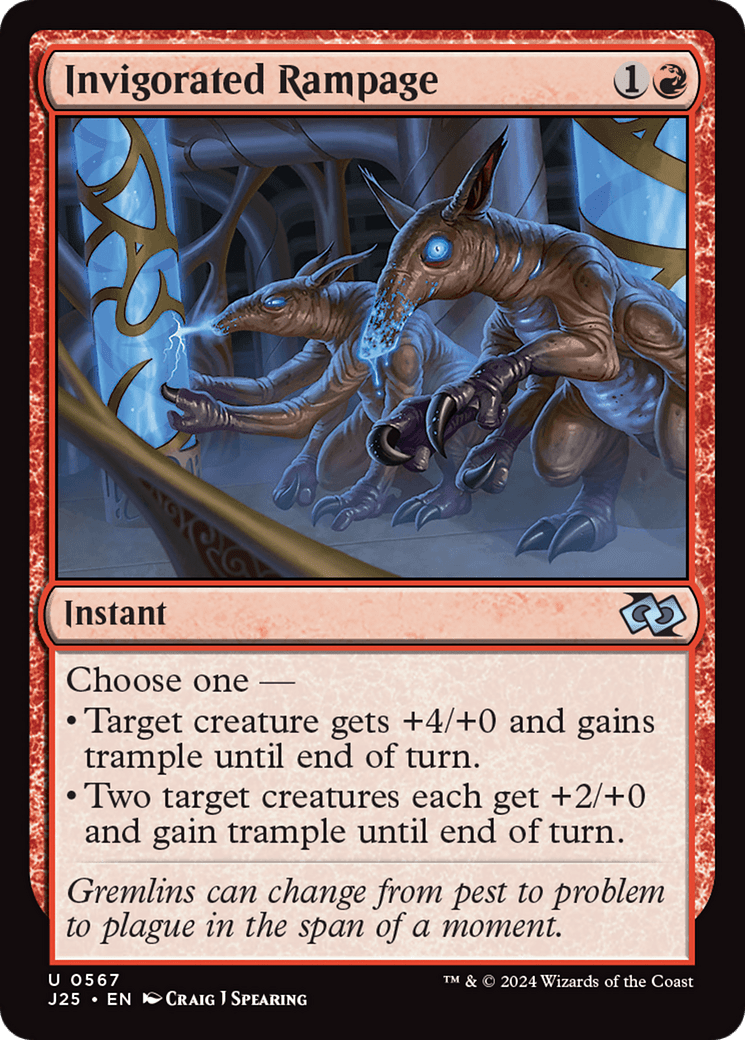 Invigorated Rampage [Foundations Jumpstart] MTG Single Magic: The Gathering  | Multizone: Comics And Games