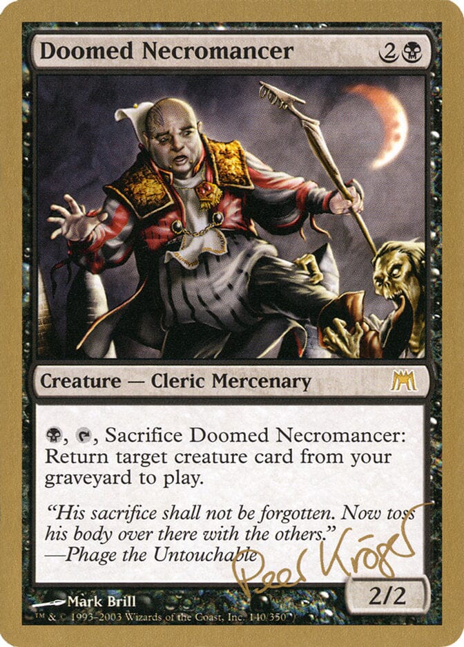 Doomed Necromancer (Peer Kroger) [World Championship Decks 2003] MTG Single Magic: The Gathering  | Multizone: Comics And Games