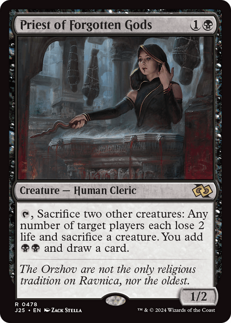 Priest of Forgotten Gods [Foundations Jumpstart] MTG Single Magic: The Gathering  | Multizone: Comics And Games