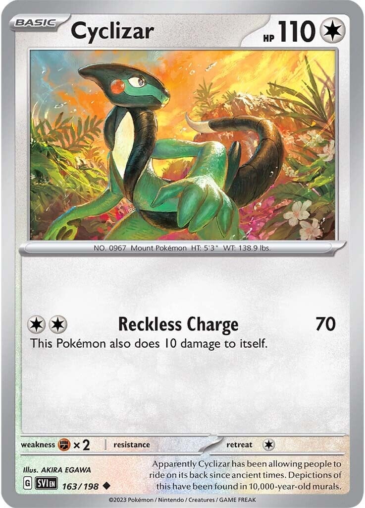 Cyclizar (163/198) [Scarlet & Violet: Base Set] Pokemon Single Pokémon  | Multizone: Comics And Games
