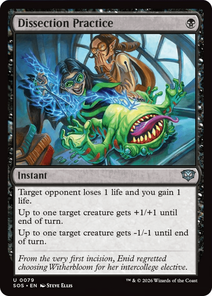 Dissection Practice [Secrets of Strixhaven] MTG Single Magic: The Gathering  | Multizone: Comics And Games