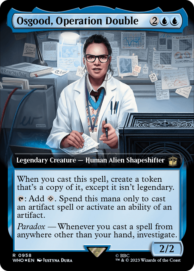 Osgood, Operation Double (Extended Art) (Surge Foil) [Doctor Who] MTG Single Magic: The Gathering  | Multizone: Comics And Games