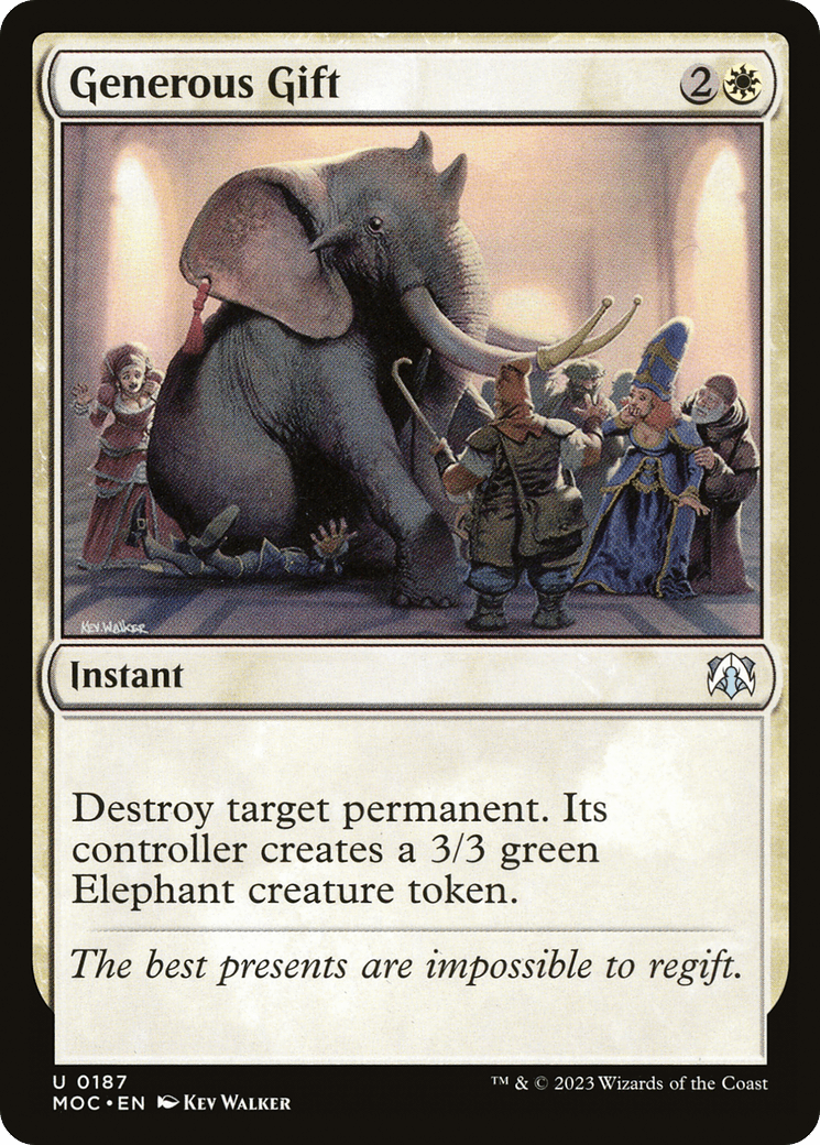 Generous Gift [March of the Machine Commander] MTG Single Magic: The Gathering  | Multizone: Comics And Games