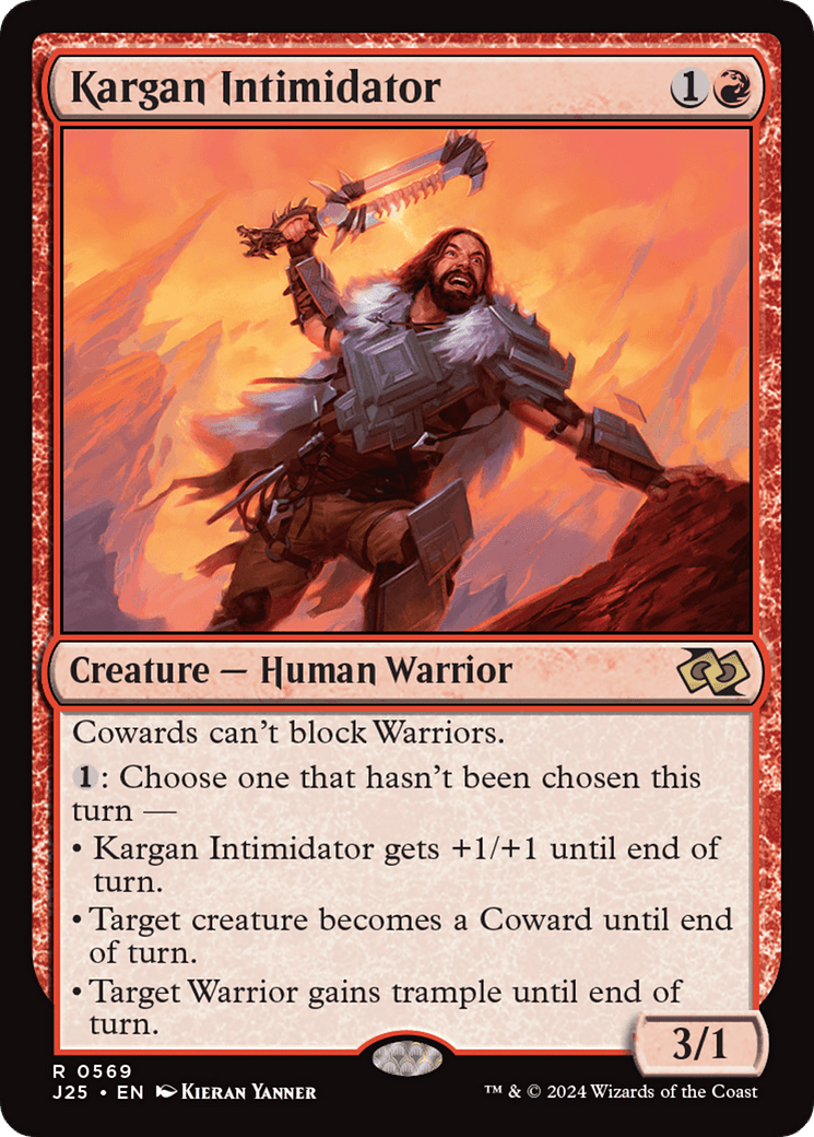 Kargan Intimidator [Foundations Jumpstart] MTG Single Magic: The Gathering  | Multizone: Comics And Games