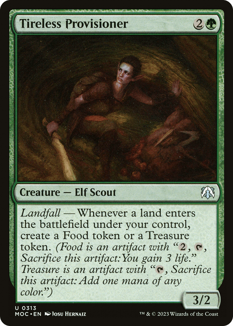 Tireless Provisioner [March of the Machine Commander] MTG Single Magic: The Gathering  | Multizone: Comics And Games