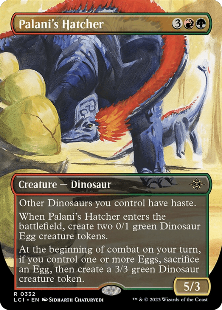 Palani's Hatcher (Borderless) [The Lost Caverns of Ixalan] MTG Single Magic: The Gathering  | Multizone: Comics And Games