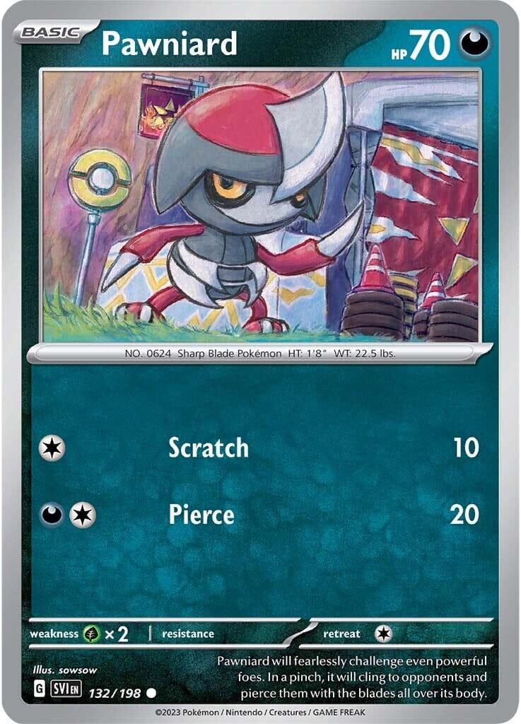 Pawniard (132/198) [Scarlet & Violet: Base Set] Pokemon Single Pokémon  | Multizone: Comics And Games