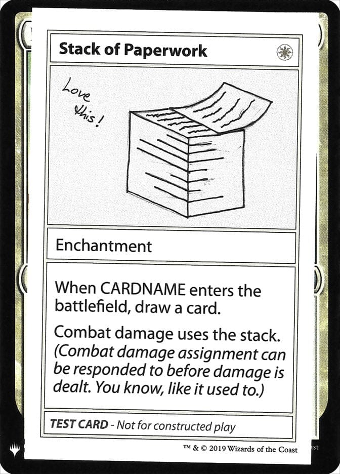 Stack of Paperwork [Mystery Booster Playtest Cards] MTG Single Magic: The Gathering  | Multizone: Comics And Games