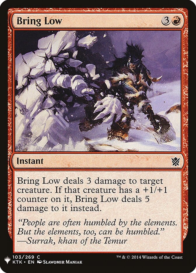 Bring Low [Mystery Booster] MTG Single Magic: The Gathering  | Multizone: Comics And Games
