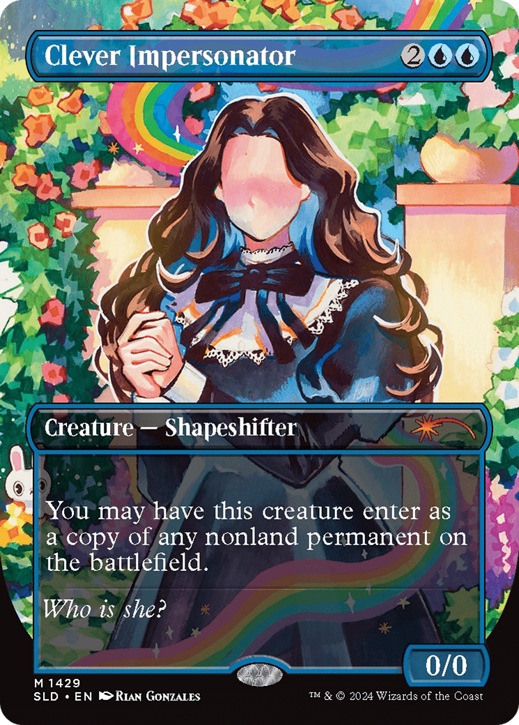 Clever Impersonator (Rainbow Foil) [Secret Lair Drop Series] MTG Single Magic: The Gathering  | Multizone: Comics And Games
