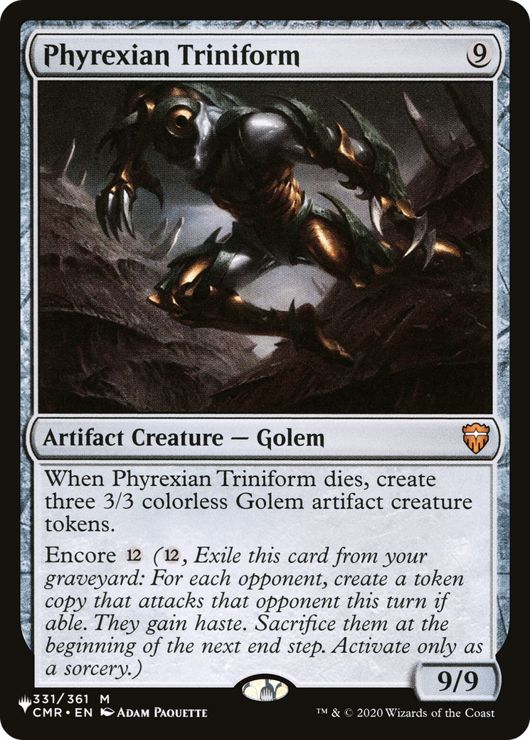 Phyrexian Triniform [The List] MTG Single Magic: The Gathering  | Multizone: Comics And Games