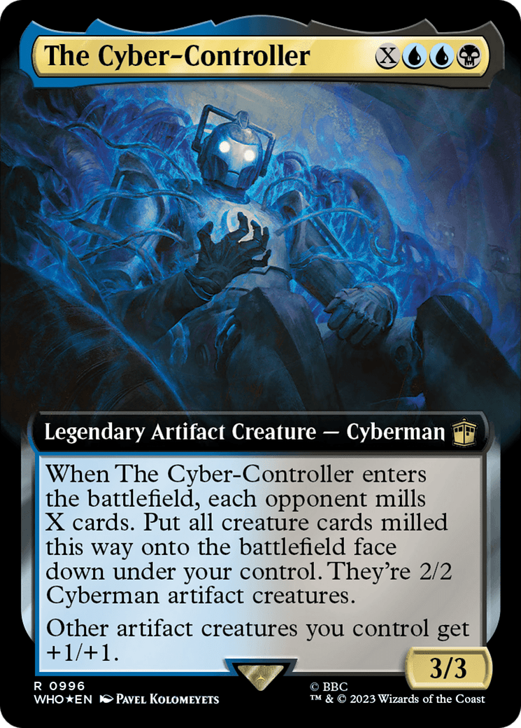 The Cyber-Controller (Extended Art) (Surge Foil) [Doctor Who] MTG Single Magic: The Gathering  | Multizone: Comics And Games