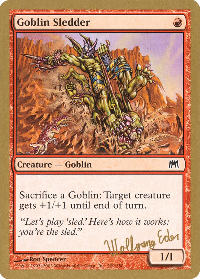 Goblin Sledder (Wolfgang Eder) [World Championship Decks 2003] MTG Single Magic: The Gathering  | Multizone: Comics And Games