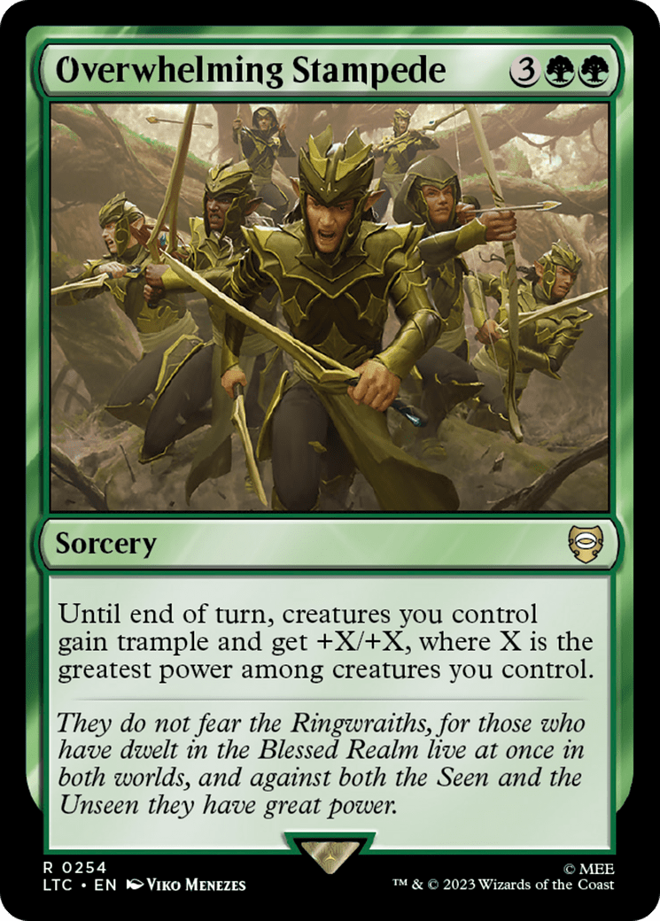 Overwhelming Stampede [The Lord of the Rings: Tales of Middle-Earth Commander] MTG Single Magic: The Gathering  | Multizone: Comics And Games
