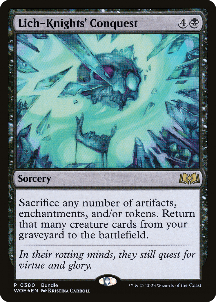 Lich-Knights' Conquest (Bundle) [Wilds of Eldraine Promos] MTG Single Magic: The Gathering  | Multizone: Comics And Games
