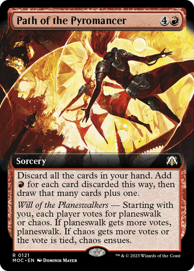 Path of the Pyromancer (Extended Art) [March of the Machine Commander] MTG Single Magic: The Gathering  | Multizone: Comics And Games