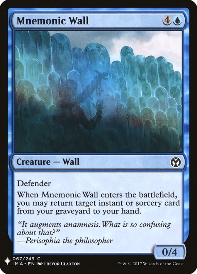 Mnemonic Wall [Mystery Booster] MTG Single Magic: The Gathering  | Multizone: Comics And Games