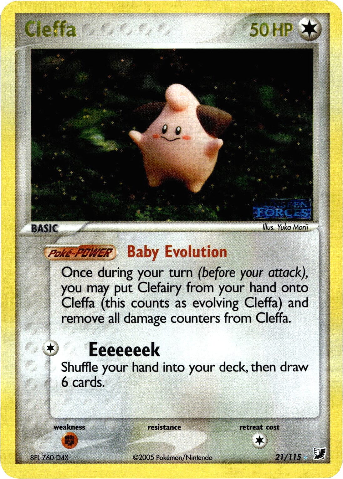 Cleffa (21/115) (Stamped) [EX: Unseen Forces] Pokemon Single Pokémon  | Multizone: Comics And Games