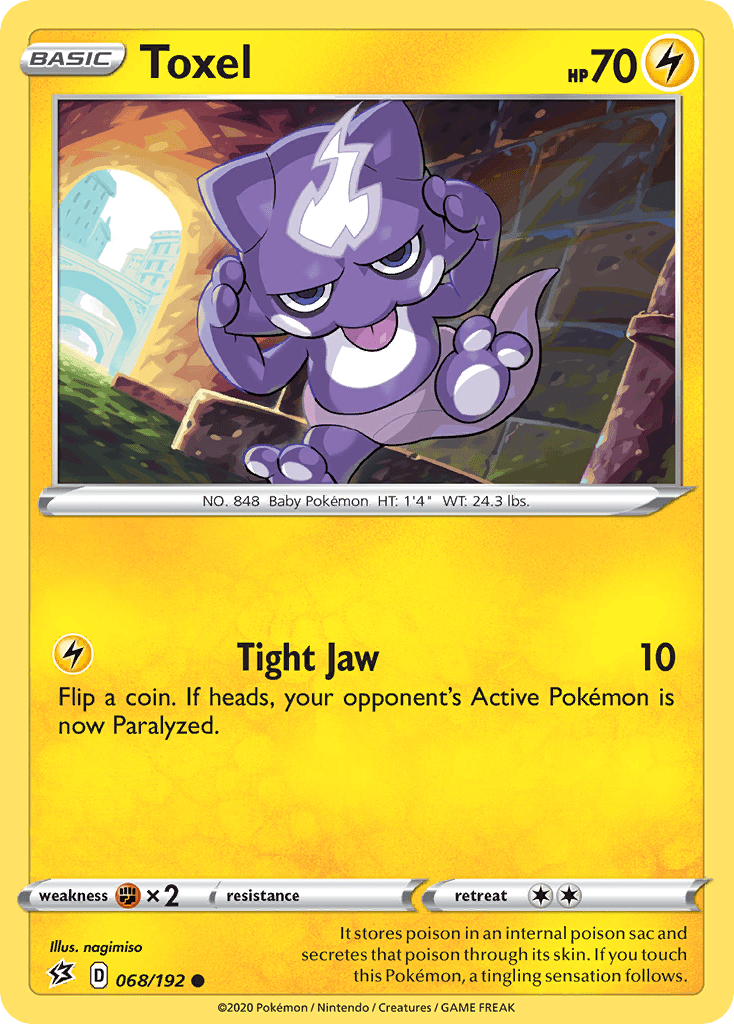 Toxel (068/192) [Sword & Shield: Rebel Clash] Pokemon Single Pokémon  | Multizone: Comics And Games