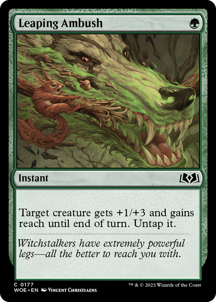 Leaping Ambush [Wilds of Eldraine] MTG Single Magic: The Gathering  | Multizone: Comics And Games
