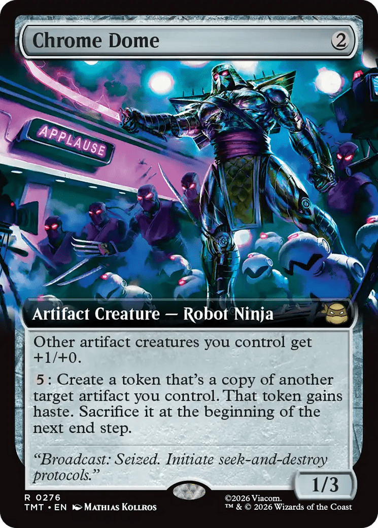 Chrome Dome (Extended Art) [Teenage Mutant Ninja Turtles] MTG Single Magic: The Gathering  | Multizone: Comics And Games