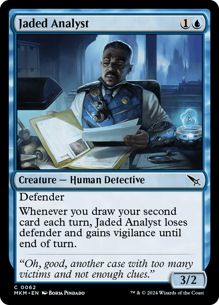 Jaded Analyst [Murders at Karlov Manor] MTG Single Magic: The Gathering  | Multizone: Comics And Games