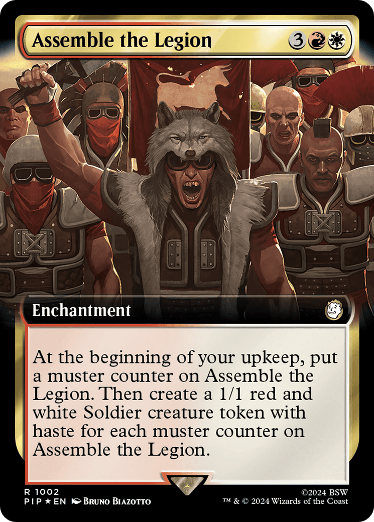 Assemble the Legion (Extended Art) (Surge Foil) [Fallout] MTG Single Magic: The Gathering  | Multizone: Comics And Games